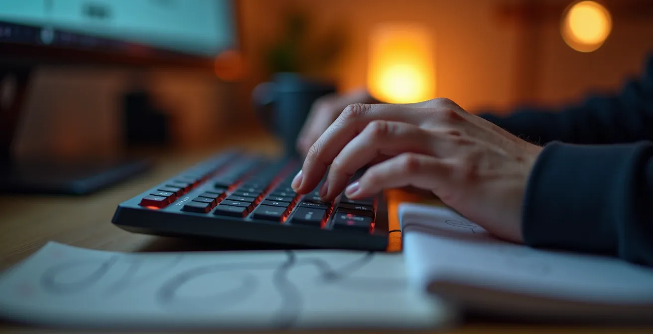 A student deeply focused on a coding project in a quiet study space, representing deep work.